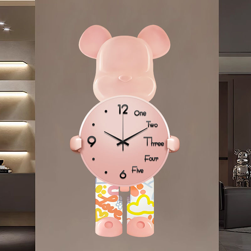 Animal Clock 60X31 CM 3 Environmentally friendly material, no need for punching Animal Clock 60X31 CM 3 Environmentally friendly material, no need for punching